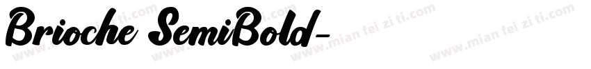 Brioche SemiBold字体转换